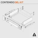 Cacerolero Gris Intérieur de 40 kg Legrabox Pur C