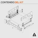 Cacerolero Gris Intérieur de 40 kg de Verre Avant Legrabox Libre C