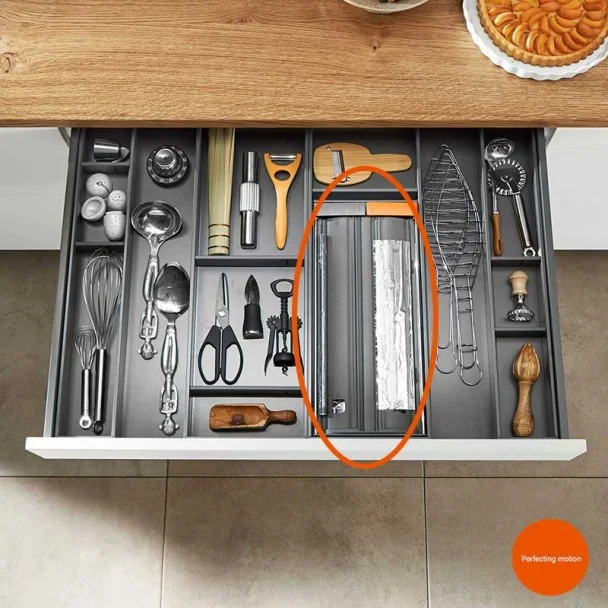 Coupe-la de Film alimentaire et Aluminium AMBIA-LINE Tiroir de la Cuisine LEGRABOX