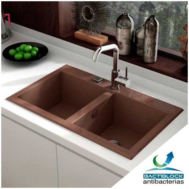 Évier Synthétique 2 Seins Poalgi SHIRA 504