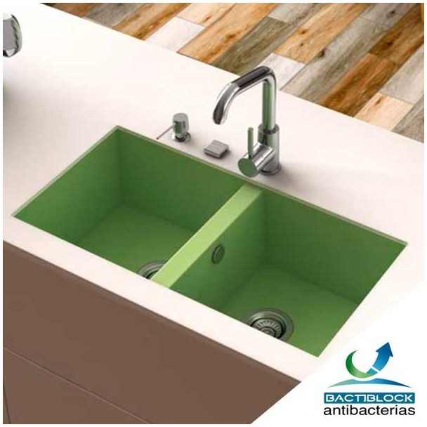 Évier Synthétique 2 Seins Poalgi SHIRA 506