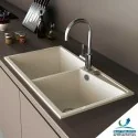 Évier Synthétique 2 Seins Poalgi KUMA 304