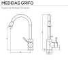 Poignée simple robinet de Lavabo Verticale GF100