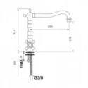 Robinet D'Angle Classique De Chrome De Cuisine