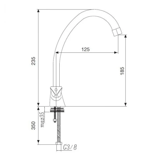 Robinet Bimando Aida pour la Cuisine