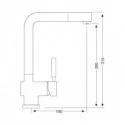Robinet Amovible Iris Droite pour la Cuisine