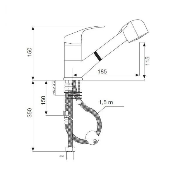 Robinet De Cuisine Standard Amovible
