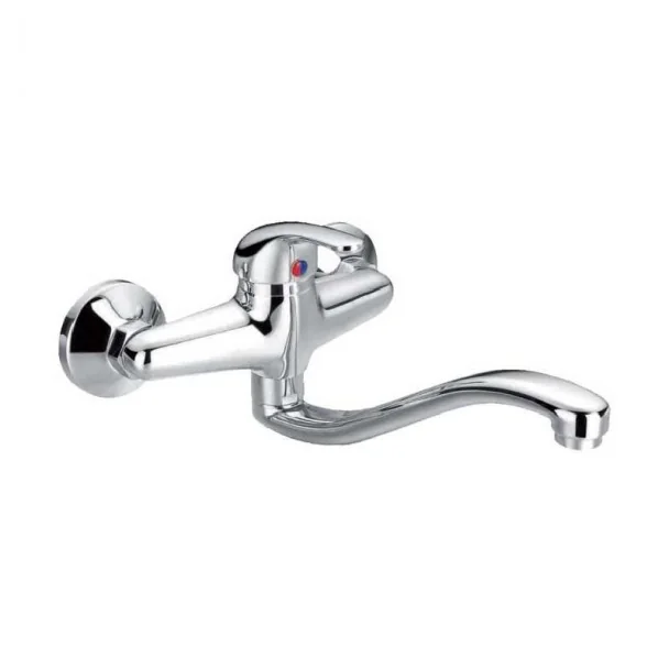 Robinet Mural Standard Bec Bas pour la Cuisine