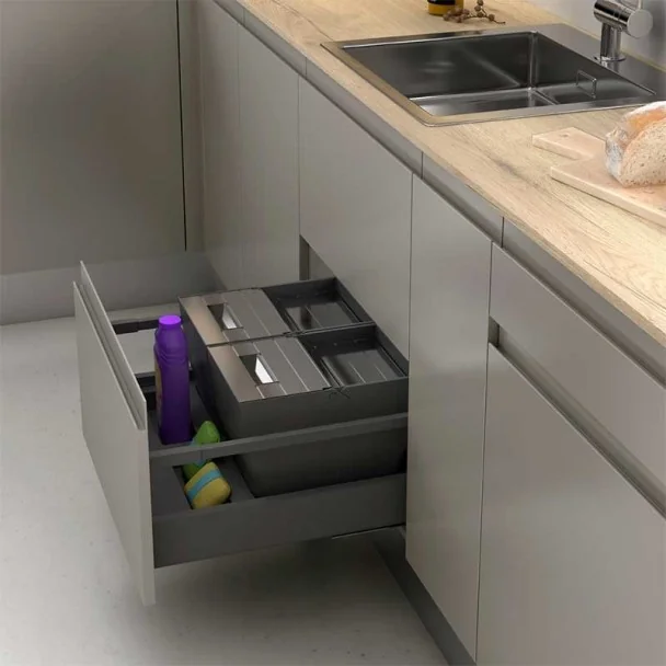 Poubelles Recyclage pour Tiroir de Cuisine | Menage Confort