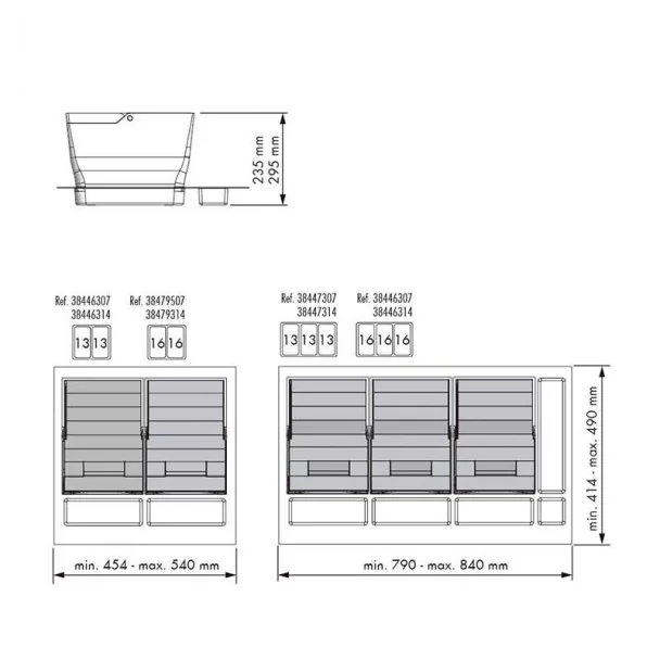 Poubelles Recyclage pour Tiroir de Cuisine | Menage Confort