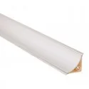 Plinthe Isolant Concave Argent Mat pour Comptoir