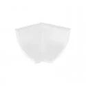 Coin Intérieur pour Plinthe Isolant de Comptoir Blanc