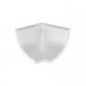 Coin Intérieur pour Plinthe Isolant de Comptoir Matt Silver