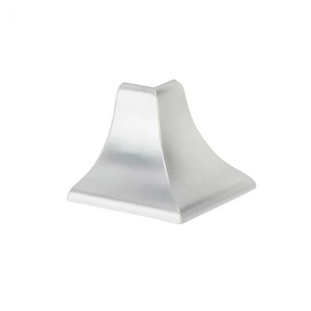 Coin Extérieur pour Plinthe Isolant de Comptoir Matt Silver