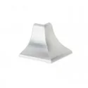 Coin Extérieur pour Plinthe Isolant de Comptoir Matt Silver