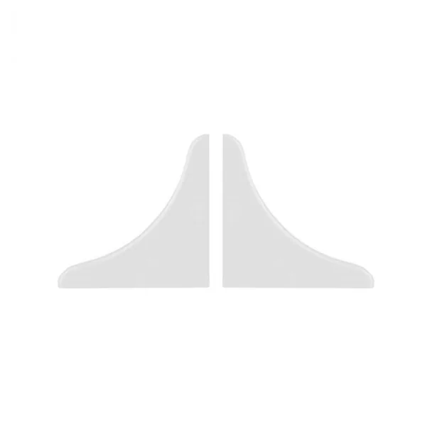 Couvertures pour Plinthe Isolant de Comptoir Blanc (2 pcs)