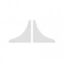 Couvertures pour Plinthe Isolant de Comptoir Blanc (2 pcs)