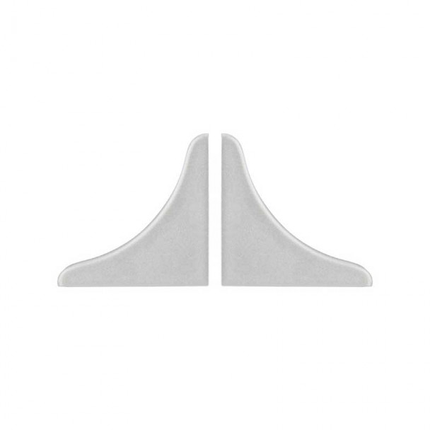 Couvertures pour Plinthe Isolant de Comptoir Matt Argent (2 pcs)