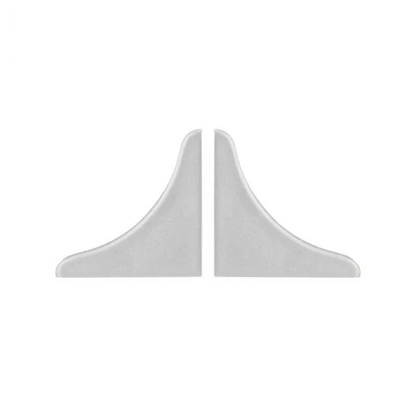 Couvertures pour Plinthe Isolant de Comptoir Matt Argent (2 pcs)