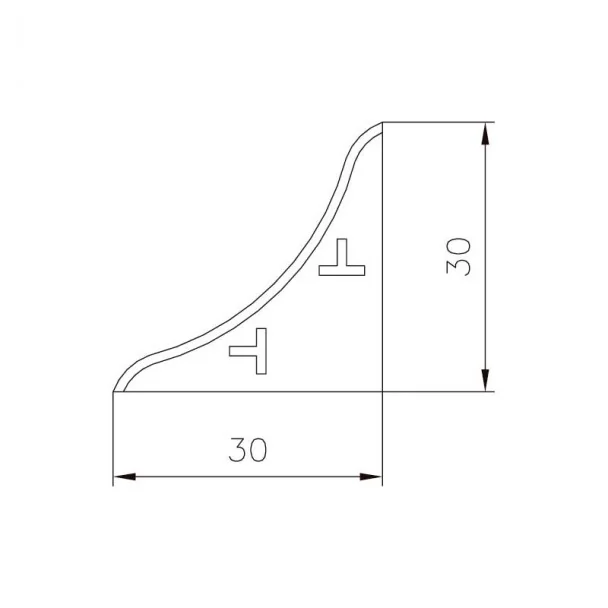 Couvertures pour Plinthe Isolant de Comptoir Matt Argent (2 pcs)