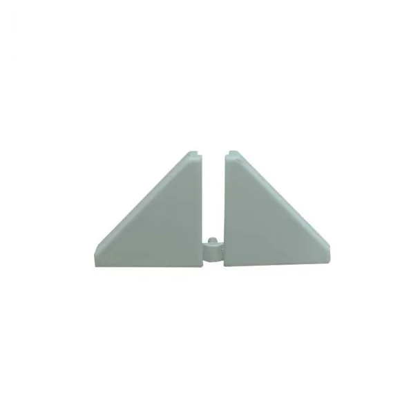 Couvertures pour Plinthe Isolant de Comptoir Gris (2 pcs)