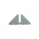 Couvertures pour Plinthe Isolant de Comptoir Gris (2 pcs)