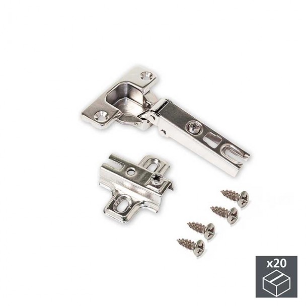 Charnière 110° avec Base Emuca X95 (20 pcs)