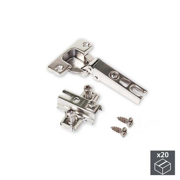Charnière 110° avec Base Emuca X95 Euro (20 pcs)