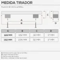 Poignée de Zamak Chrome Mat 4787