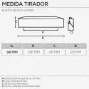 Poignée de Zamak Métallique Chrome Mat 4086E