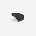 Bouton de Zamak Noir Mat 3492