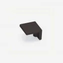 Bouton de Zamak Noir Mat 2399
