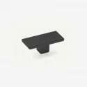 Bouton de Zamak Noir Mat 6004