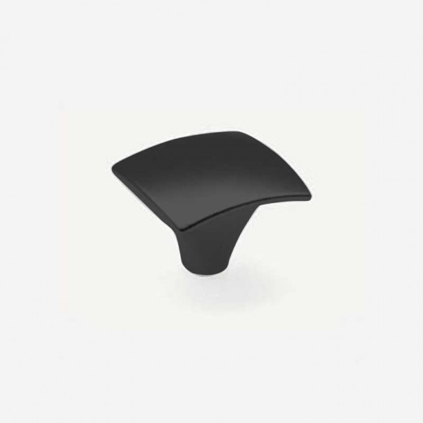 Bouton de Zamak Noir Mat 3517