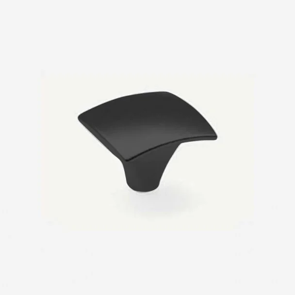 Bouton de Zamak Noir Mat 3517