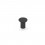 Bouton de Zamak Noir Mat 3510