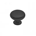 Bouton de Zamak Noir Mat 3505
