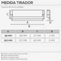 Poignée de Zamak Métallique Chrome Mat 4036E
