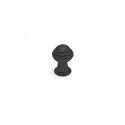 Bouton de Zamak Noir Mat 3495