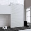 Kit Volet Roulant 90 x 150 cm PVC Blanc Mat pour Meubles de Cuisine