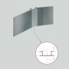Multi-angle Aluminium Brossé pour Plinthe en PVC de Cuisine