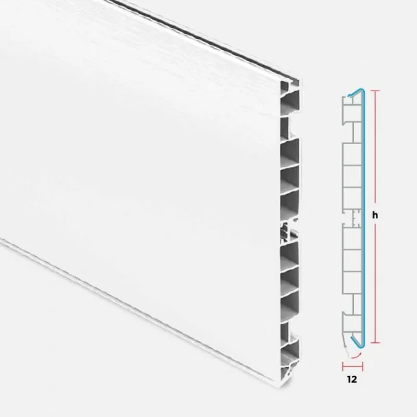 Plinthe en PVC Blanc pour Cuisine