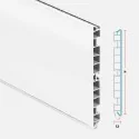 Plinthe en PVC Blanc pour Cuisine