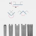 Multi-angle Noir pour Plinthe en PVC de Cuisine