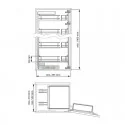 Kit Colonne Despensero Amovible Ligne Compact