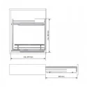 Combiné Porte Torchon Flat Chrome