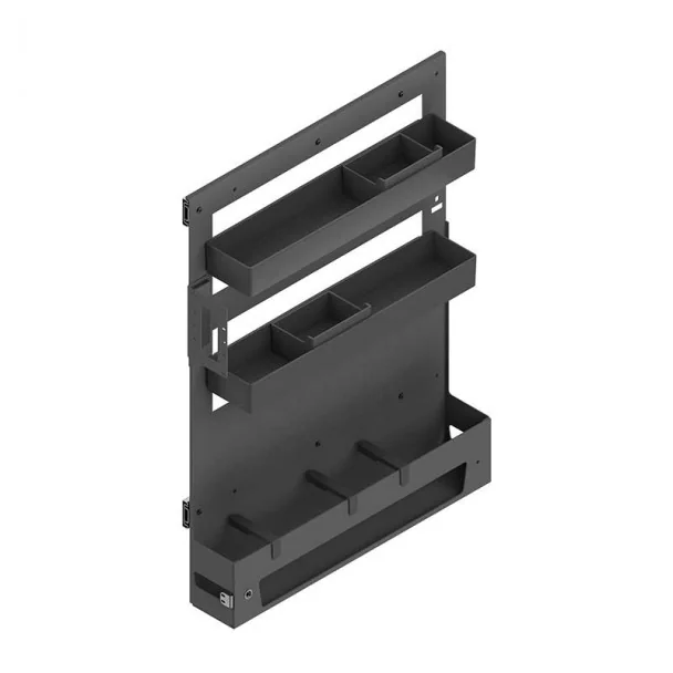 Casier Bouteilles Extractible Réversible Guides Latéraux Flat Anthracite
