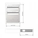 Casier Bouteilles Extractible Réversible Guides Latéraux Flat Anthracite