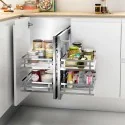 Ferrure d'Angle Articulé Flat Chrome