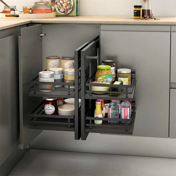 Ferrure d'Angle Articulé Flat Anthracite